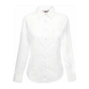 F17 LS POPLIN WHITE L