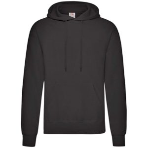 F44 HOODED SW BLACK 2XL