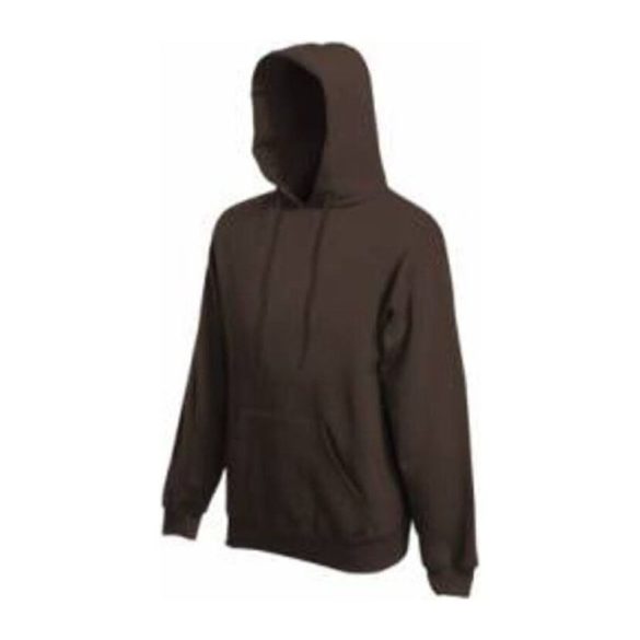 F44 HOODED SW CHOCOLATE S