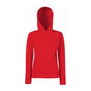 F81 HOODED SW RED L