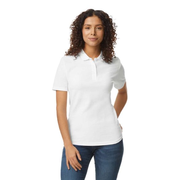 Softstyle® Ladies' Double Piqué Polo