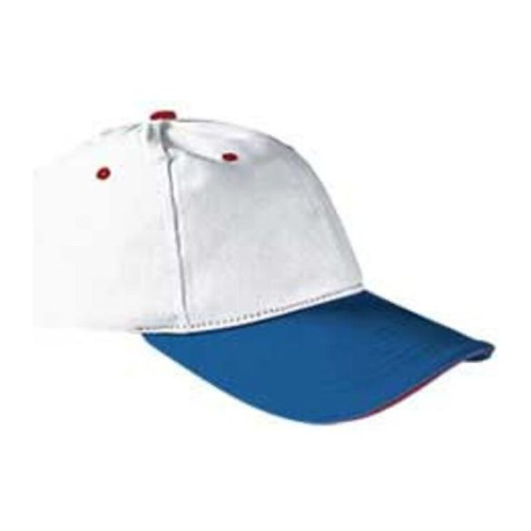 Cap Sandwich WHITE ROYAL BLUE LOTTO RED Adult