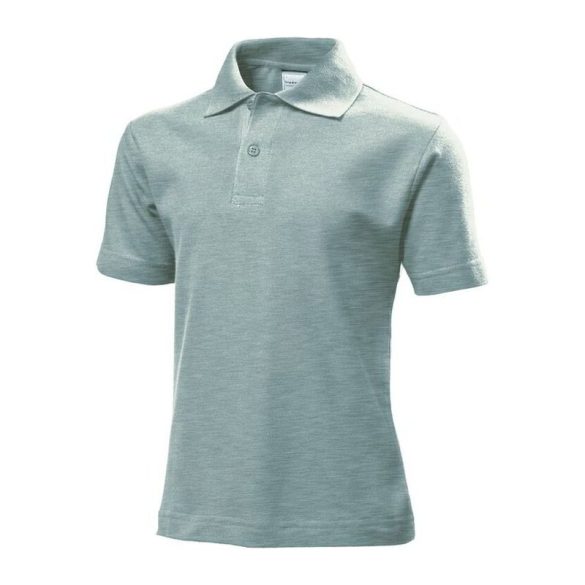 HS04 ST POLO GREY HEATHER L