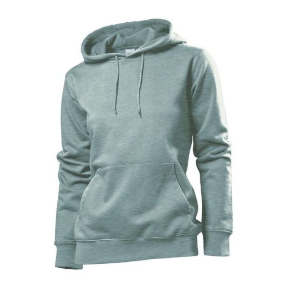 HS16 ST HOODED GREY HEATHER S
