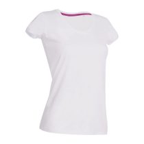 HS43 MEGAN V-NECK T WHITE S