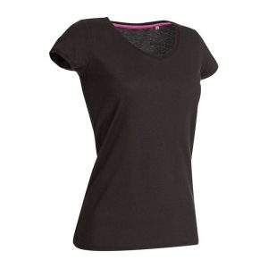 HS43 MEGAN V-NECK T BLACK S