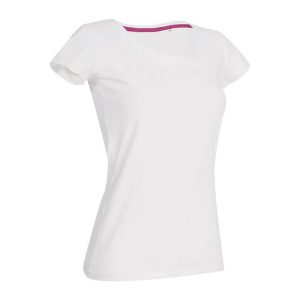 HS44 CLAIRE C-NECK T WHITE L