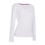 HS46 CLAIRE VNECK LS T WHITE S