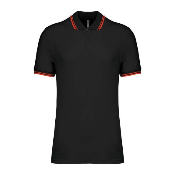 Men'S 2 Striped Short Sleeved Poloshirt