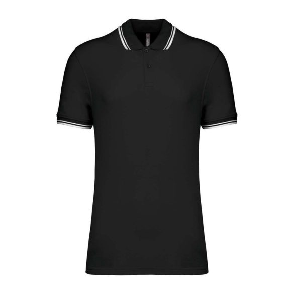 Men'S 2 Striped Short Sleeved Poloshirt
