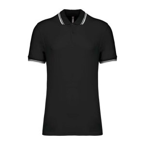 Men'S 2 Striped Short Sleeved Poloshirt