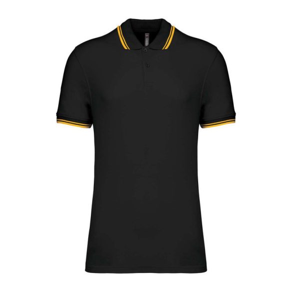Men'S 2 Striped Short Sleeved Poloshirt