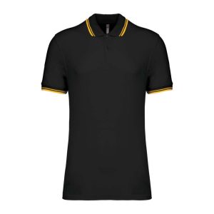 Men'S 2 Striped Short Sleeved Poloshirt