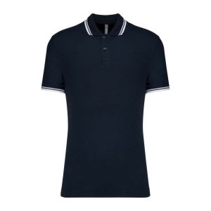 Men'S 2 Striped Short Sleeved Poloshirt