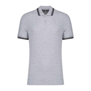 Men'S 2 Striped Short Sleeved Poloshirt