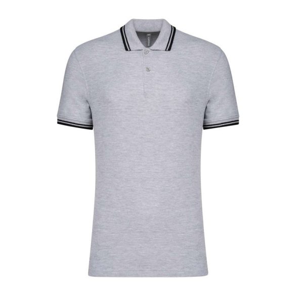 Men'S 2 Striped Short Sleeved Poloshirt