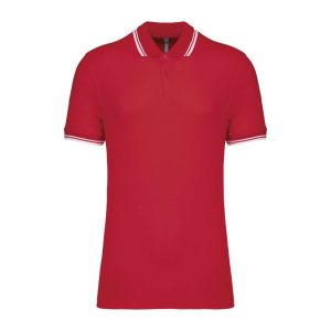 Men'S 2 Striped Short Sleeved Poloshirt