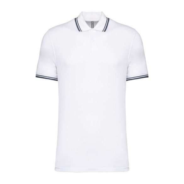 Men'S 2 Striped Short Sleeved Poloshirt