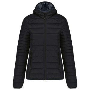 LADIES' LIGHTWEIGHT HOODED PADDED JACKET