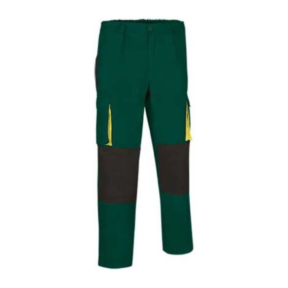 Trousers Darko BOTTLE GREEN-BLACK-LEMON YELLOW S