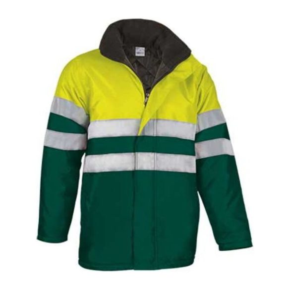 Parka Traffic NEON YELLOW-BOTTLE GREEN S