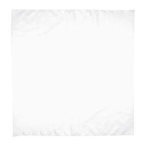 Square Handkerchief Bandana WHITE Adult