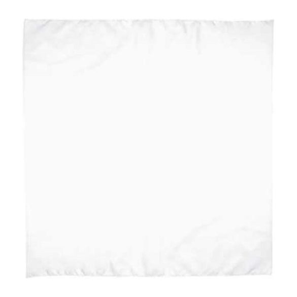 Square Handkerchief Bandana WHITE Adult