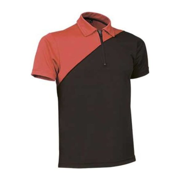 Technical Polo Ace BLACK-NEON ORANGE XL