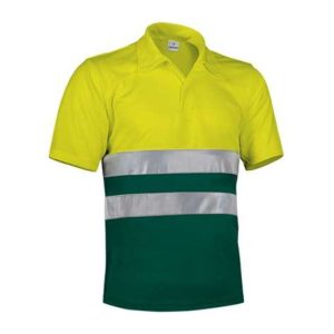 H.V. Poloshirt Build NEON YELLOW-BOTTLE GREEN S