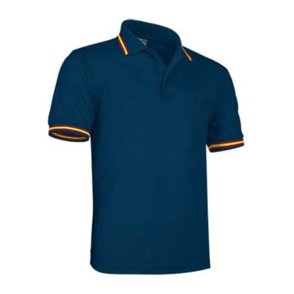 Typed Poloshirt Combi ORION NAVY BLUE-SPANISH FLAG S