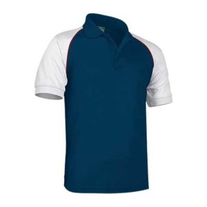 Typed Poloshirt Venur ORION NAVY BLUE-WHITE-LOTTO RED S