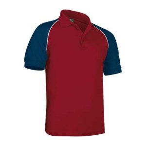 Typed Poloshirt Venur LOTTO RED-ORION NAVY BLUE-WHITE S