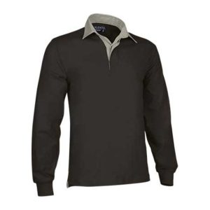 Rugby Poloshirt Scrum BLACK S