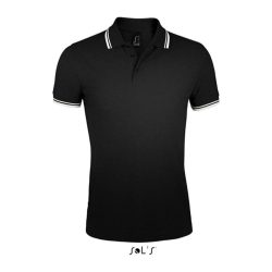 SO00577 Poloshirt Black/Wh 2XL