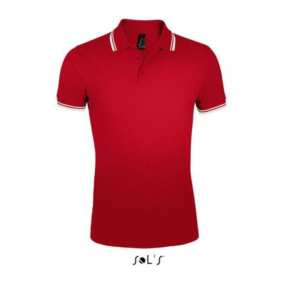 SO00577 Poloshirt Red/White2XL