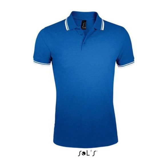 SO00577 PoloShirt Royal/Wh L