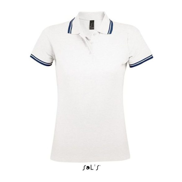 SO00578 PoloShirt White/Ny 2XL