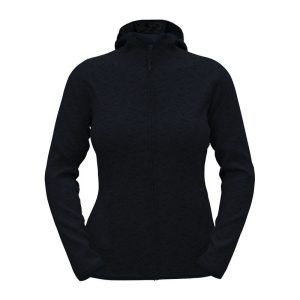 Lux Hooded Knit Fleece Jacket