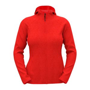 Lux Hooded Knit Fleece Jacket