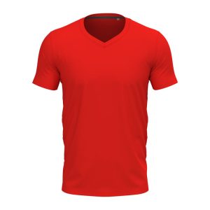 Stretch-T V-neck for men