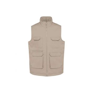 UNISEX PADDED MULTI-POCKET POLYCOTTON VEST