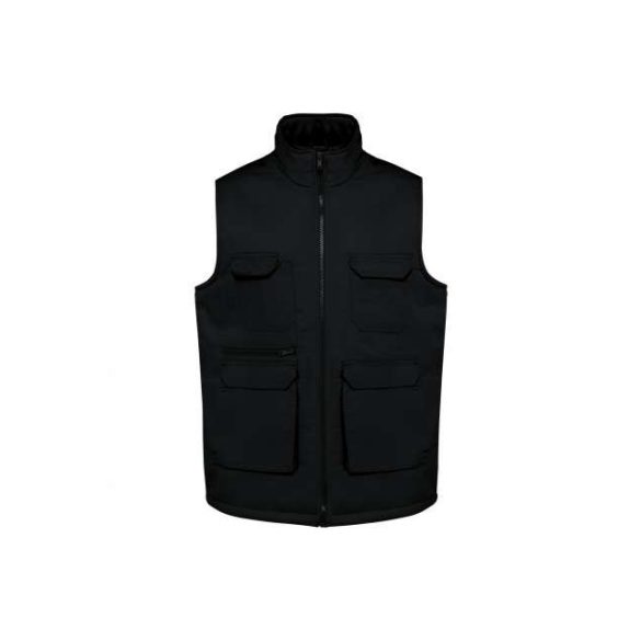 UNISEX PADDED MULTI-POCKET POLYCOTTON VEST