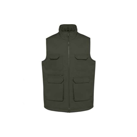 UNISEX PADDED MULTI-POCKET POLYCOTTON VEST