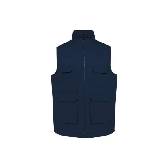 UNISEX PADDED MULTI-POCKET POLYCOTTON VEST