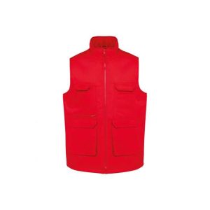 UNISEX PADDED MULTI-POCKET POLYCOTTON VEST