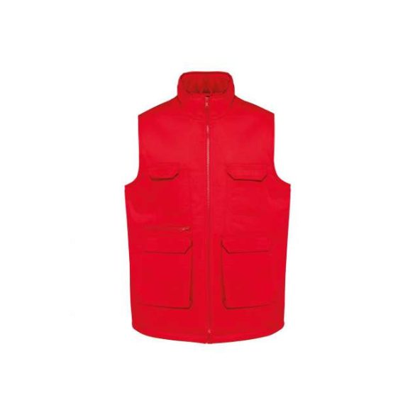 UNISEX PADDED MULTI-POCKET POLYCOTTON VEST