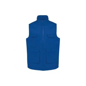 UNISEX PADDED MULTI-POCKET POLYCOTTON VEST