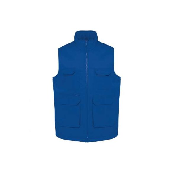 UNISEX PADDED MULTI-POCKET POLYCOTTON VEST