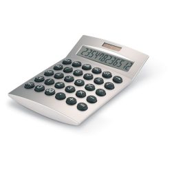 Calculator solar 12 cifre, Plastic, matt silver