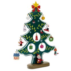 Decoratiune brad de Craciun di, Wood, green